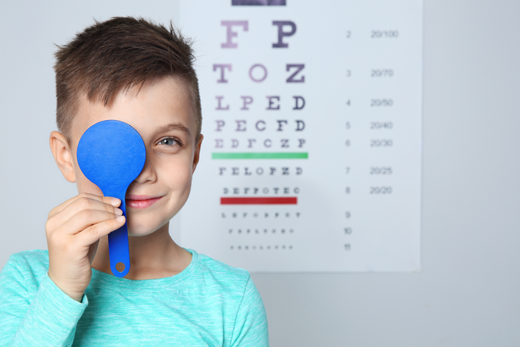 boy visiting children's doctor